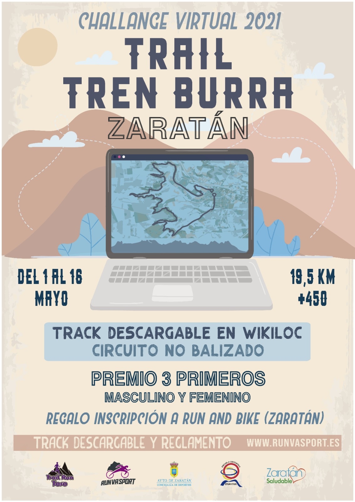 TRAIL  TREN BURRA  (VIRTUAL) - Inscríbete