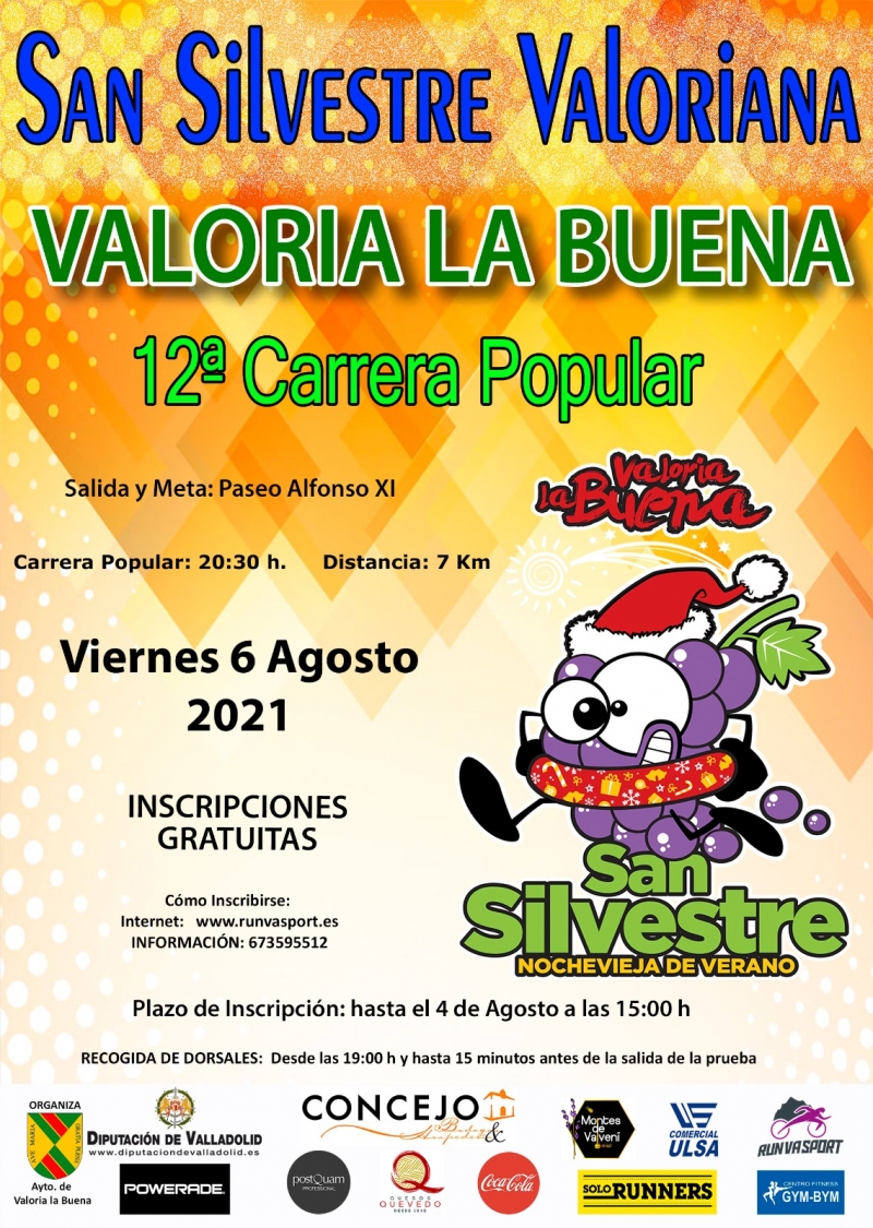 12ª CARRERA POPULAR SAN SILVESTRE VALORIANA - Inscríbete