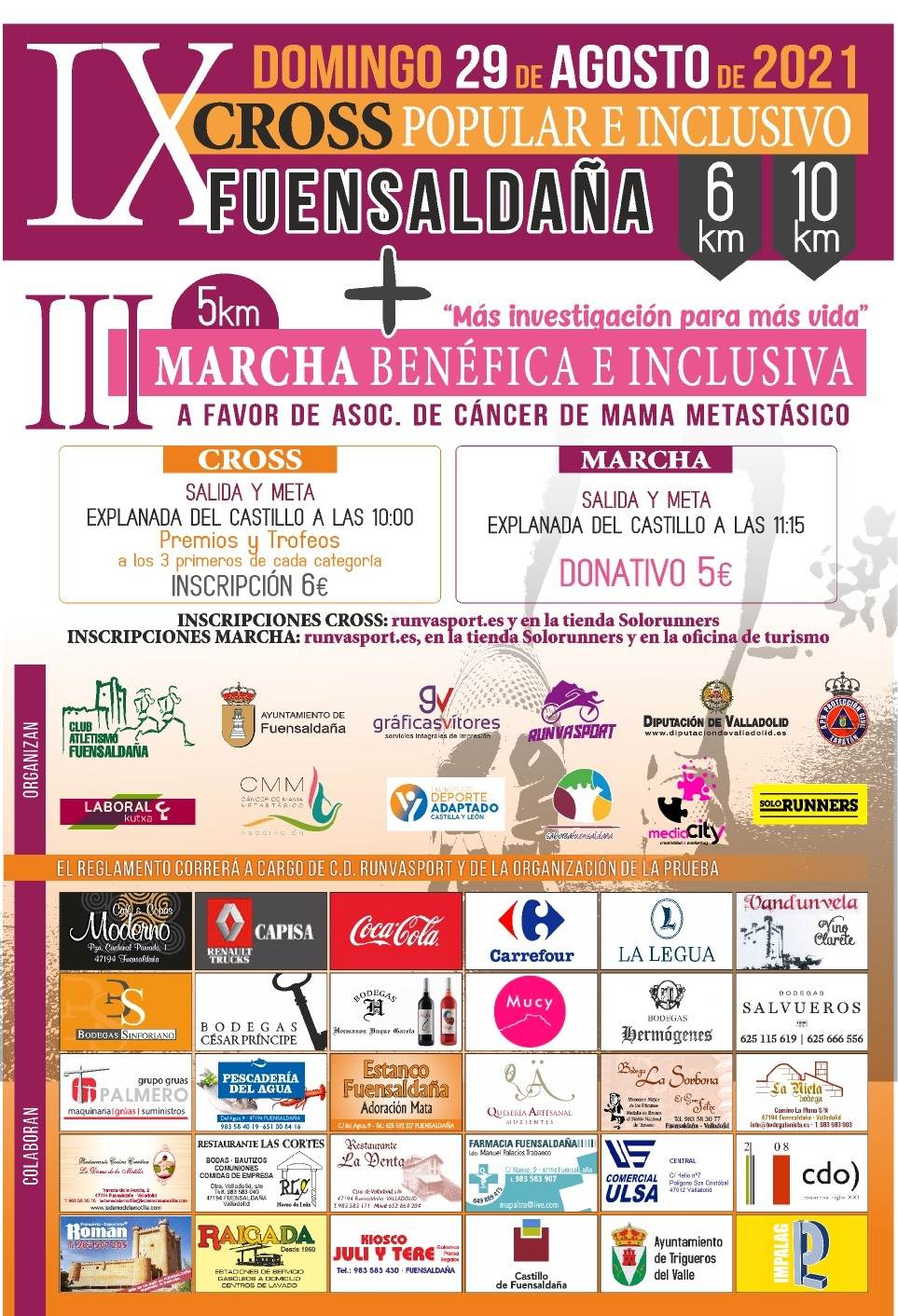 IX CROSS POPULAR E INCLUSIVO  Y III MARCHA BENÉFICA  - Inscríbete