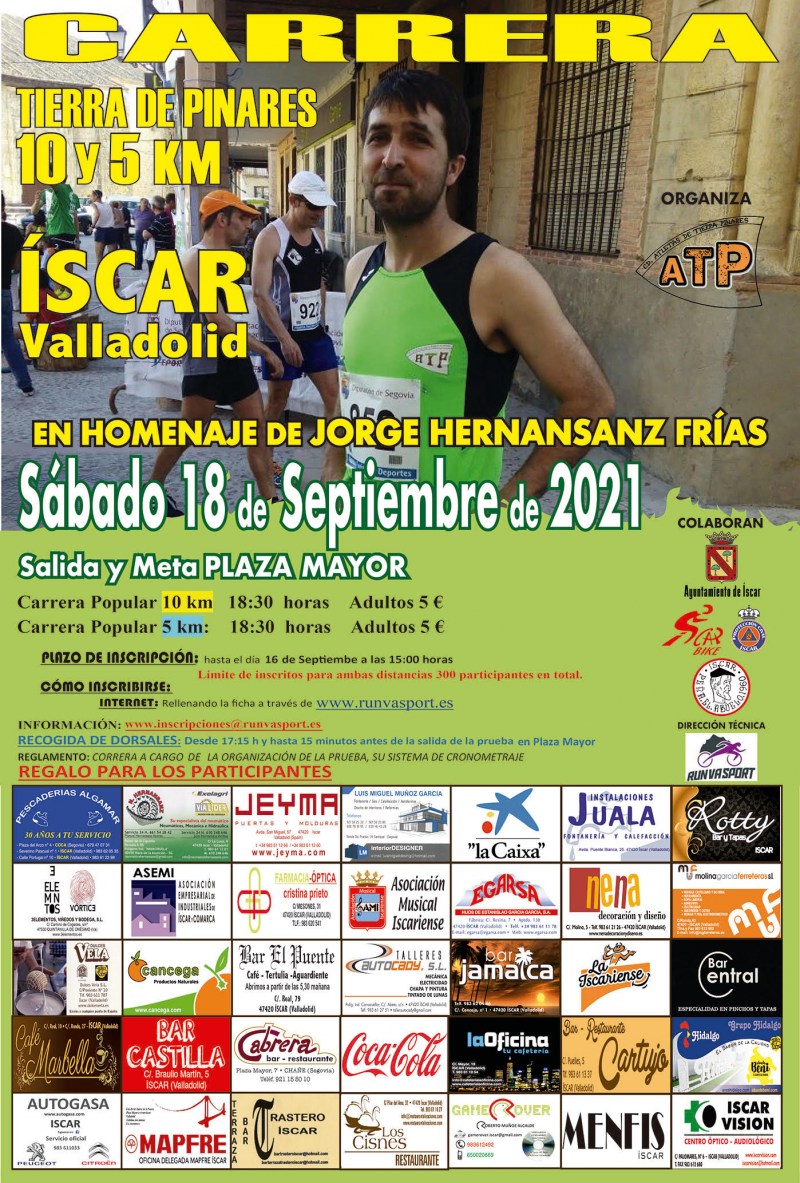 CARRERA 10 Y 5 KM ISCAR   - Inscríbete