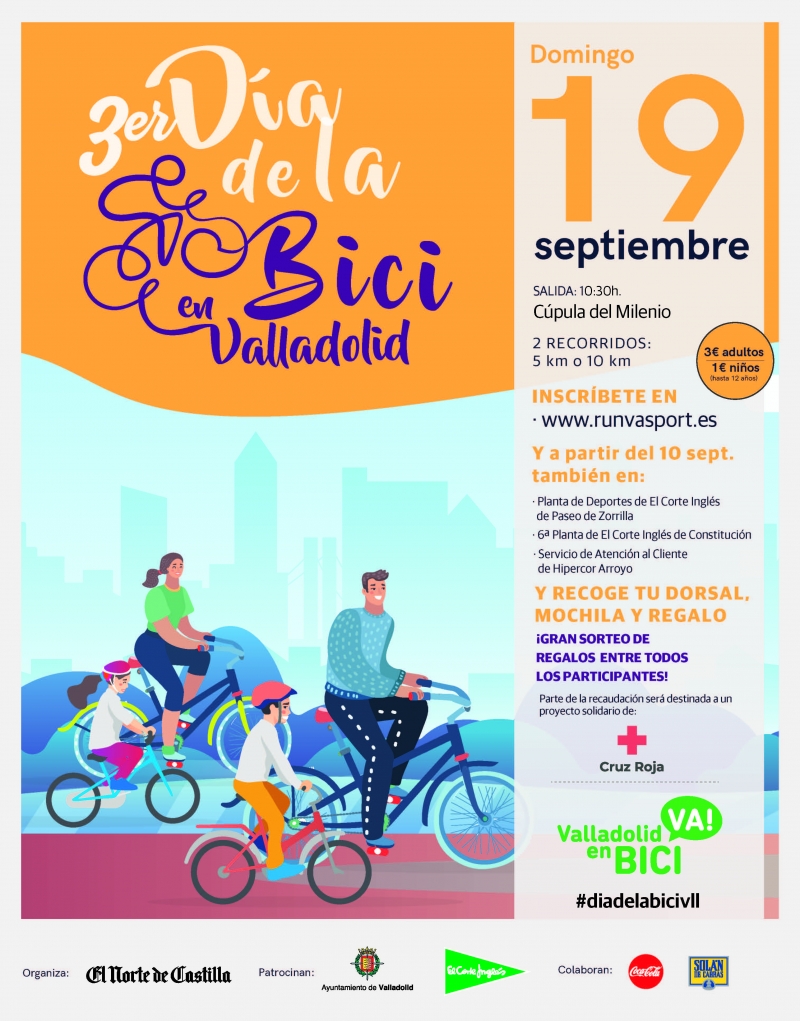 3ª DÍA DE LA BICI EN VALLADOLID - Inscríbete