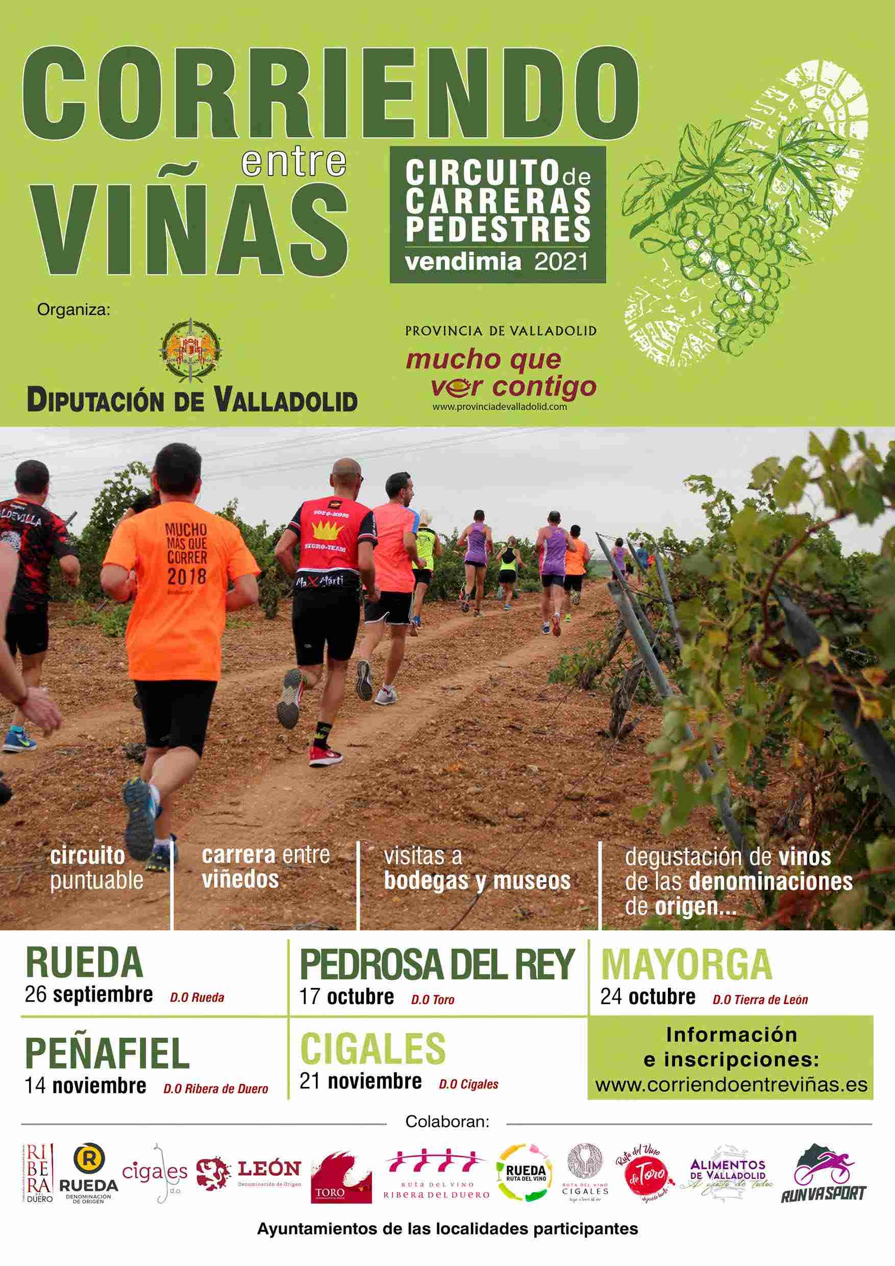 CIRCUITO CORRIENDO ENTRE VIÑAS- PEDROSA DEL REY - Inscríbete