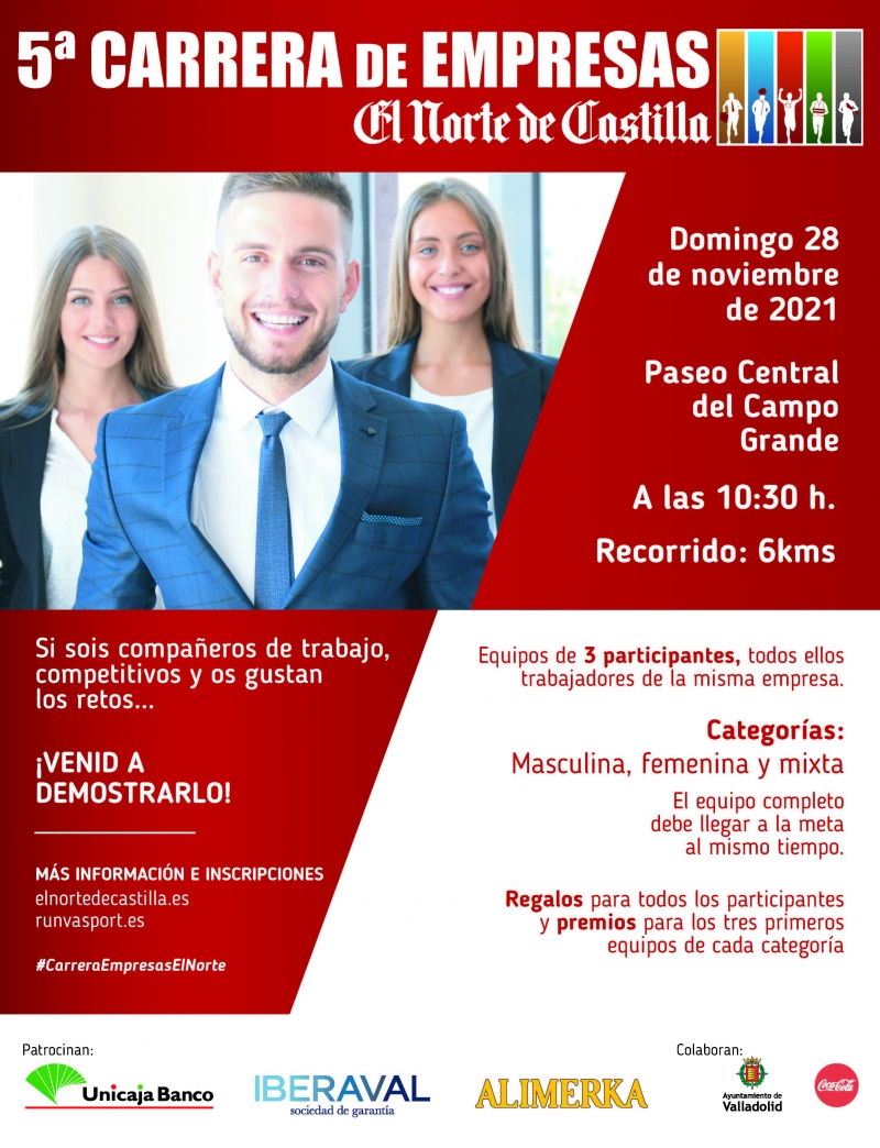5ª CARRERA DE LAS EMPRESAS NORTE DE CASTILLA - Inscríbete