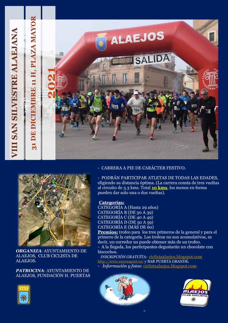 VIII SAN SILVESTRE ALAEJANA - Inscreva-se