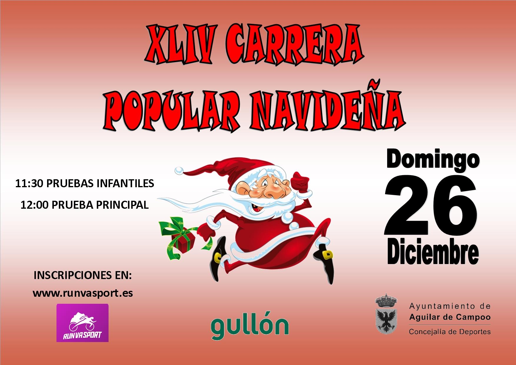 XLIV CARRERA POPULAR NAVIDEÑA 2021 AGUILAR DE CAMPOO - Inscríbete