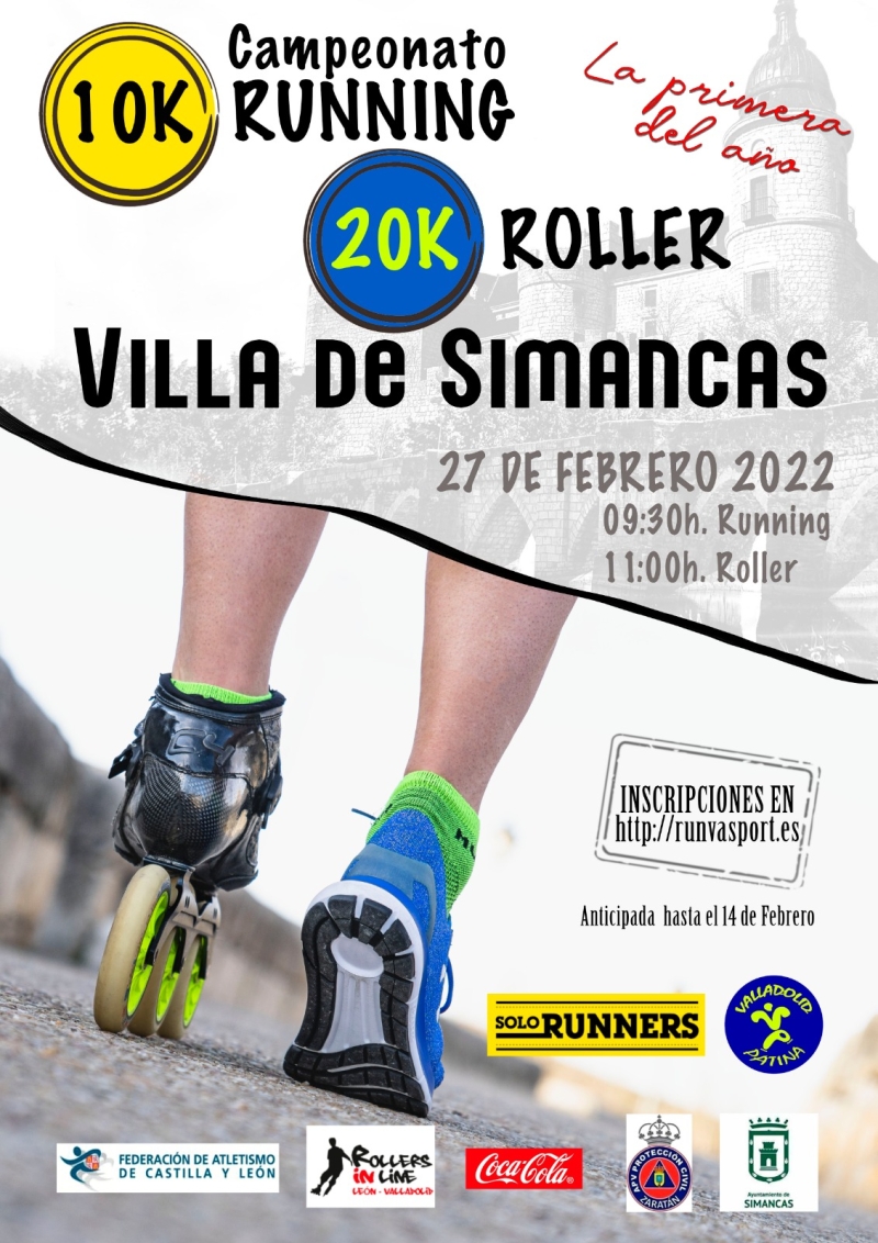 5ª EDICIÓN CARRERA POPULAR 10 Y 5 KM VILLA DE SIMANCAS - Inscríbete