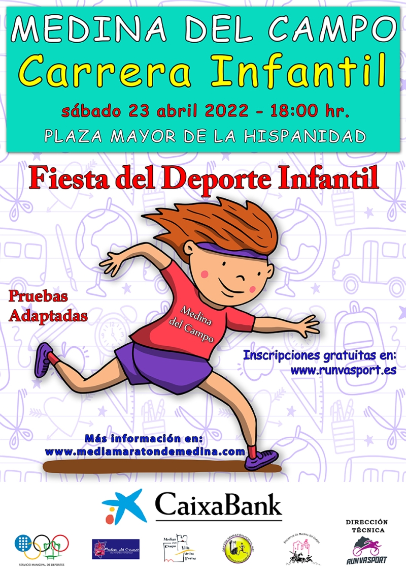 MINI MARATON INFANTIL MEDINA DEL CAMPO - Inscríbete