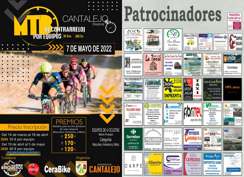 III CONTRARRELOJ MTB POR EQUIPOS CANTALEJO - Register