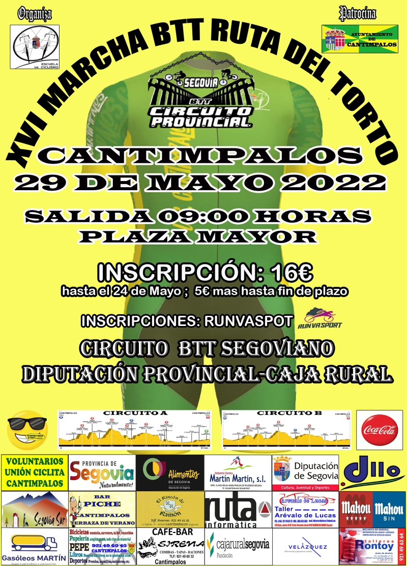 XVI RUTA DEL TORTO - Inscríbete