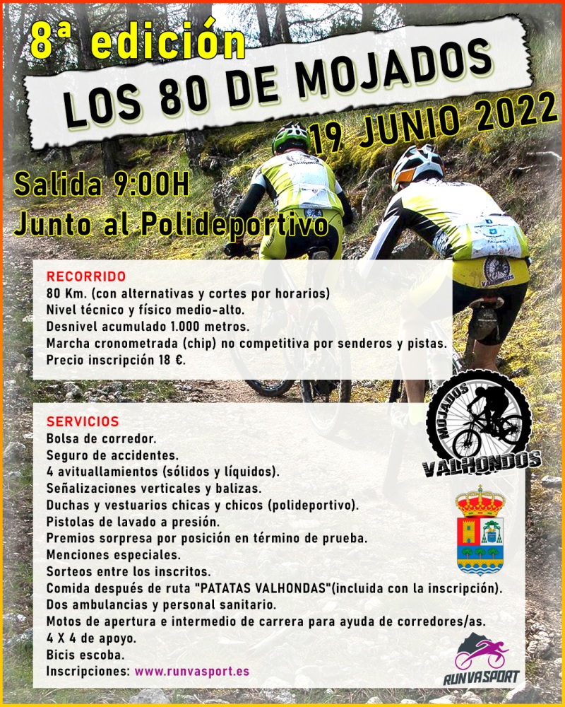 8ºEDICION LOS 80 DE MOJADOS - Inscríbete