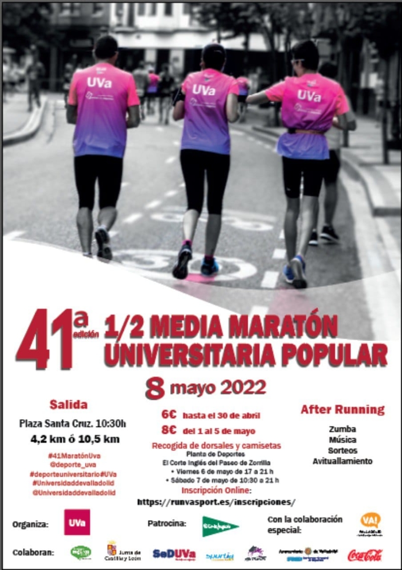 41ª 1/2 MEDIA MARATÓN UNIVERSITARIA POPULAR - Inscriu-te