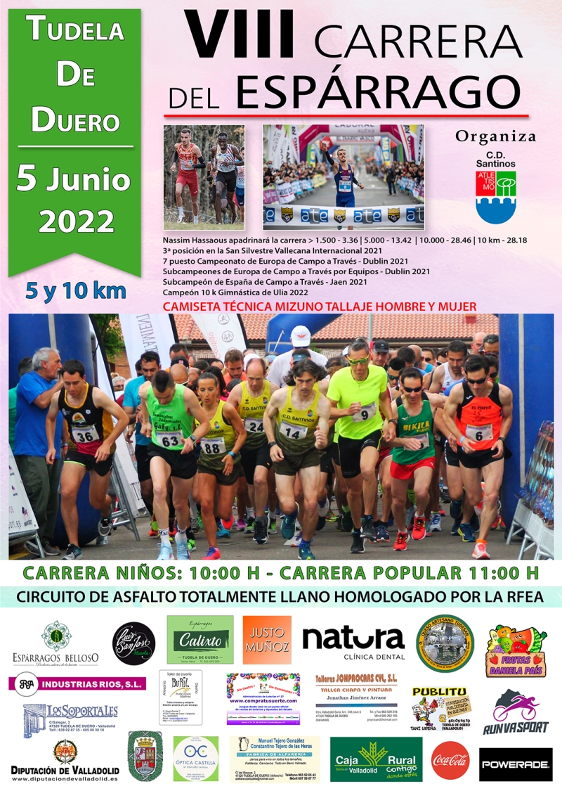 8ª CARRERA DEL ESPARRAGO TUDELA DE DUERO - Inscríbete