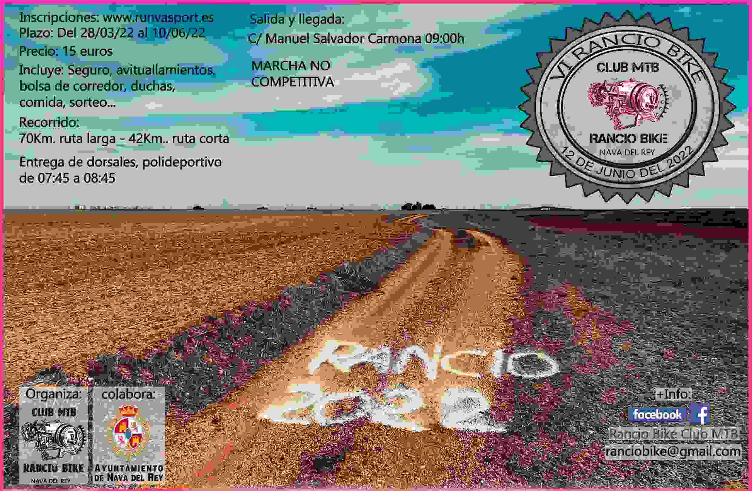 6ª MARCHA BTT RANCIO BIKE NAVA DEL REY - Inscríbete