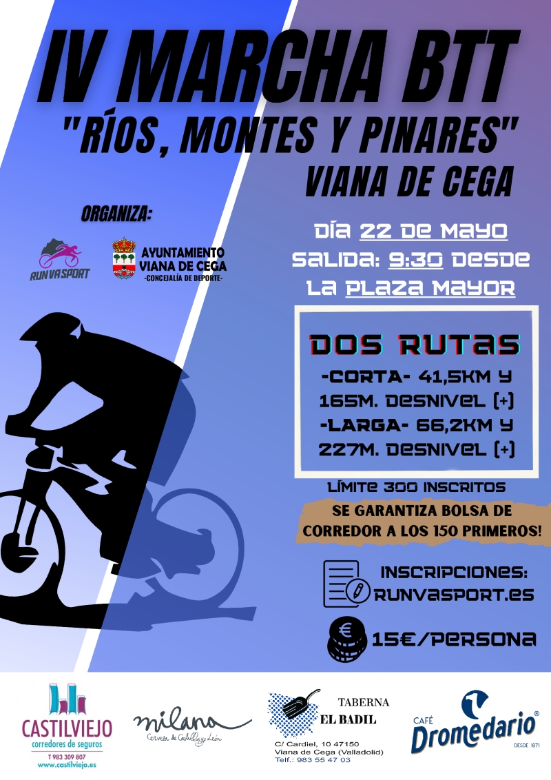 IV MARCHA BTT VIANA DE CEGA - Inscríbete