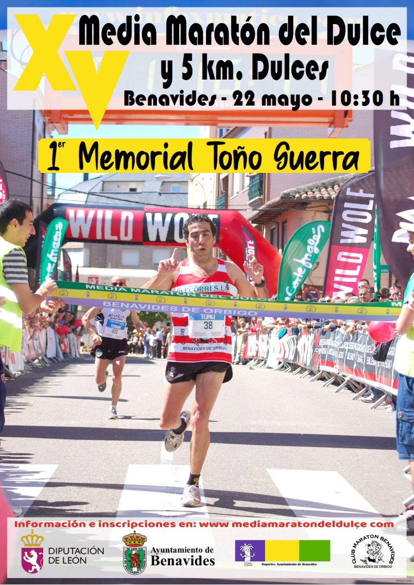 XV MEDIA MARATÓN DEL DULCE-I MEMORIAL TOÑO GUERRA - Inscrivez-vous