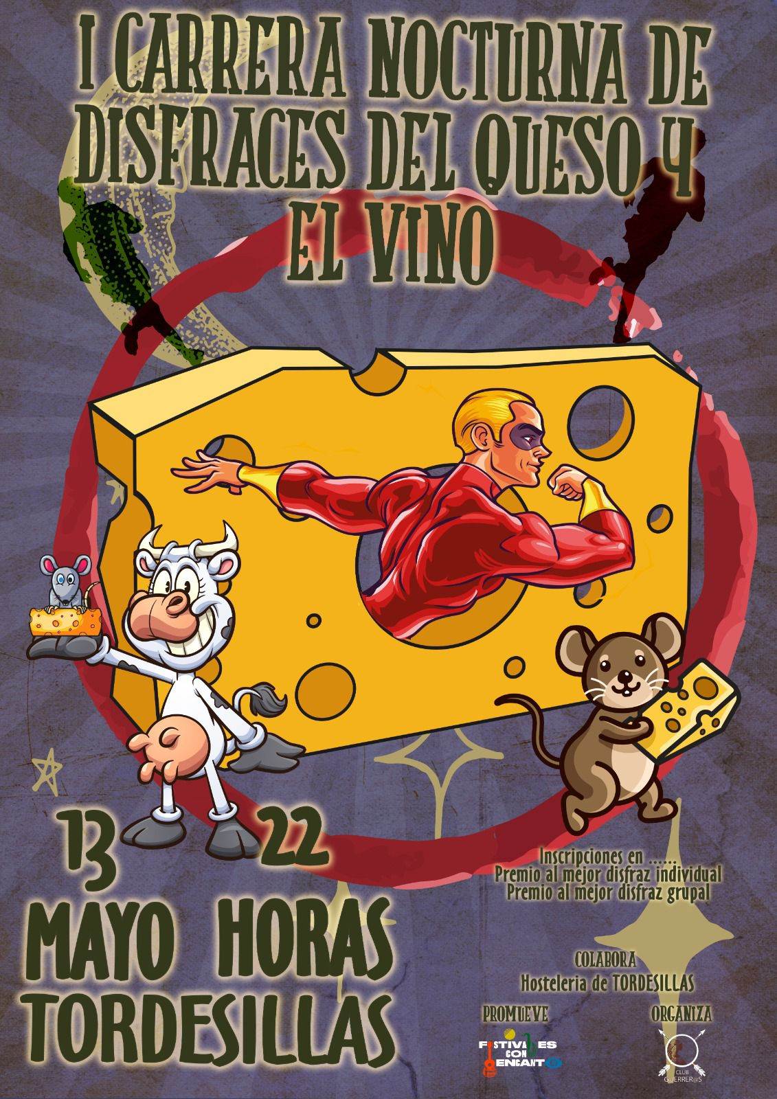 I CARRERA NOCTURNA DE DISFRACES DEL QUESO Y VINO - Inscríbete