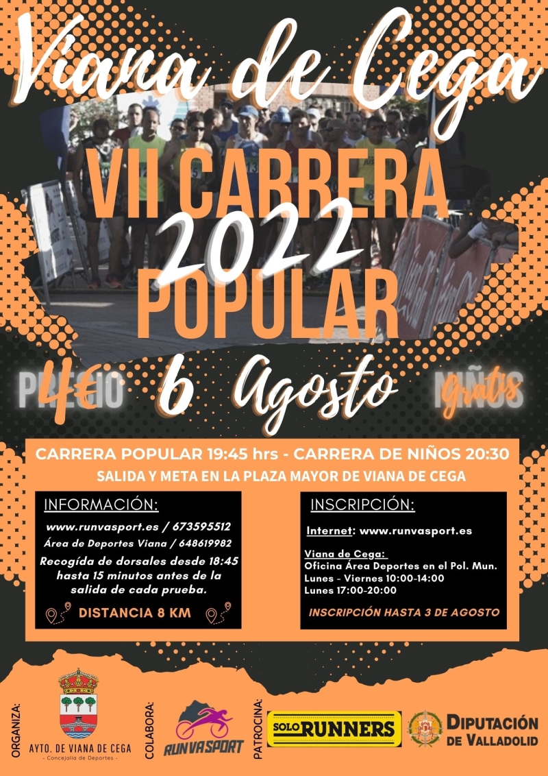 7ª CARRERA POPULAR VIANA DE CEGA - Inscríbete