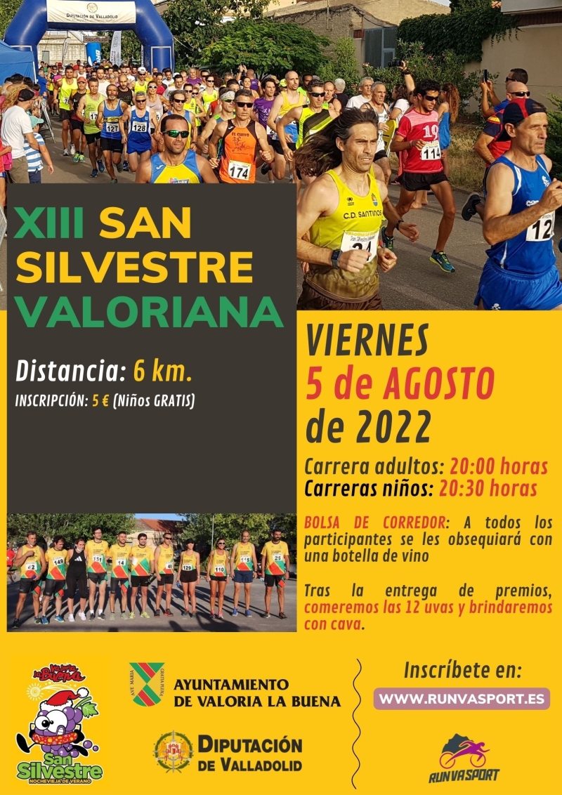 XIII CARRERA POPULAR SAN SILVESTRE VALORIANA - Inscríbete
