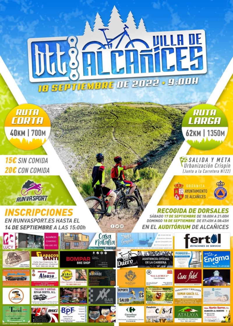 BTT VILLA ALCAÑICES 2022 - Inscríbete