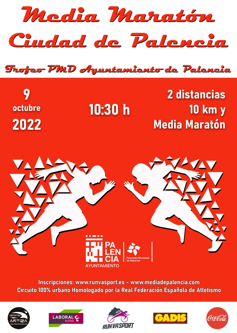 M.MARATÓN Y 10 KM CIUDAD DE PALENCIA - Inscríbete
