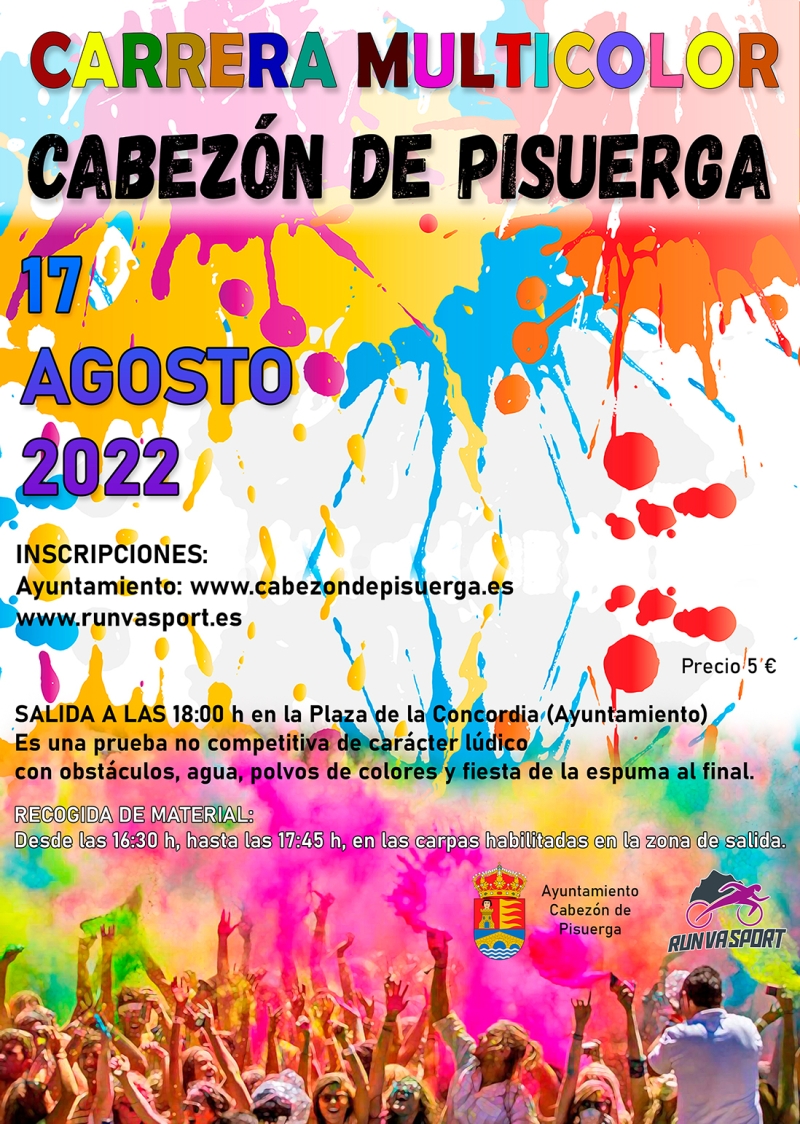 CARRERA MULTICOLOR CABEZÓN DE PISUERGA - Iscriviti