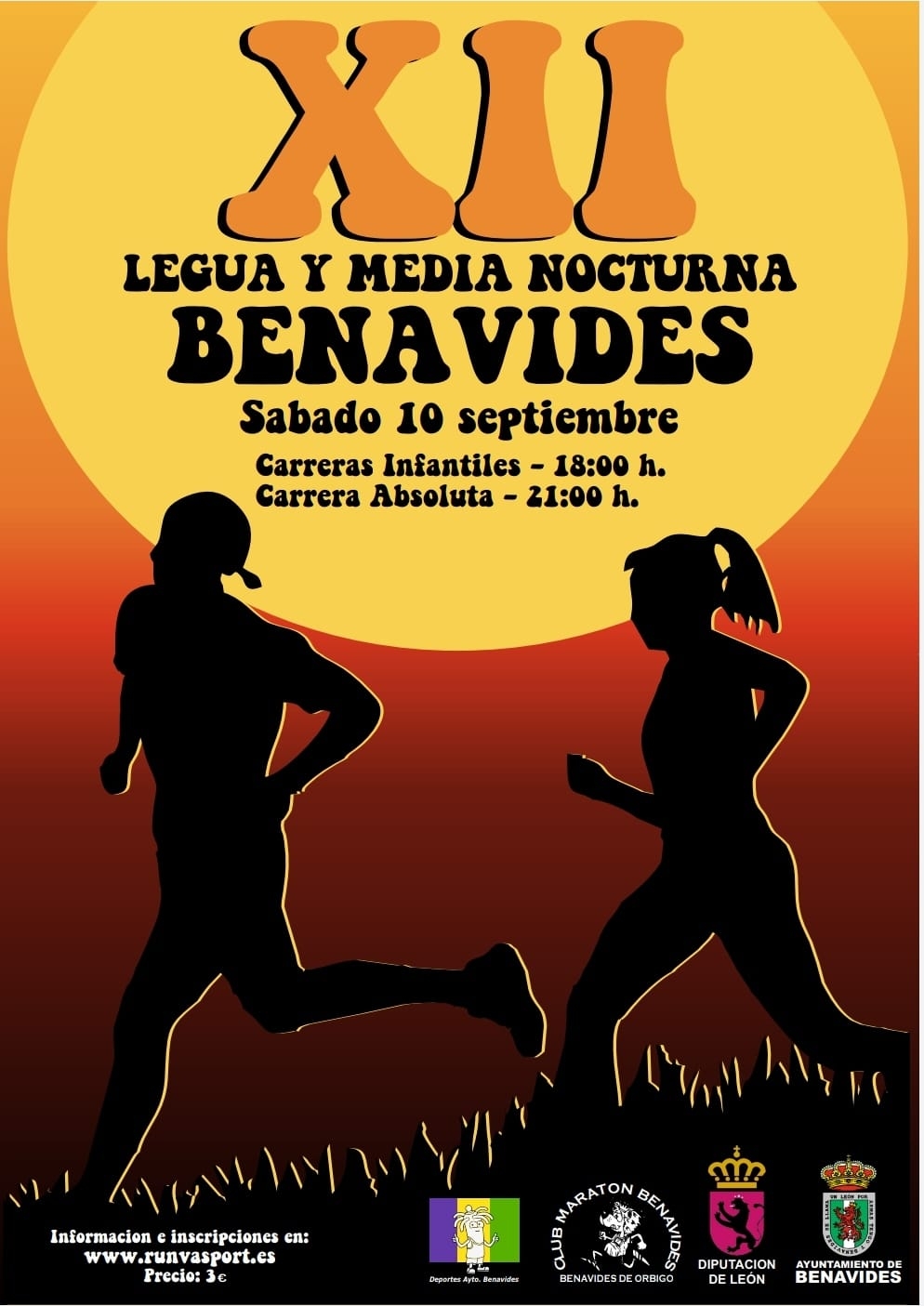 XII LEGUA Y MEDIA NOCTURNA BENAVIDES - Inscríbete