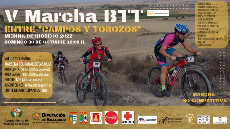 5ª MACHA BTT CAMPOS Y TOROZOS - Inscríbete