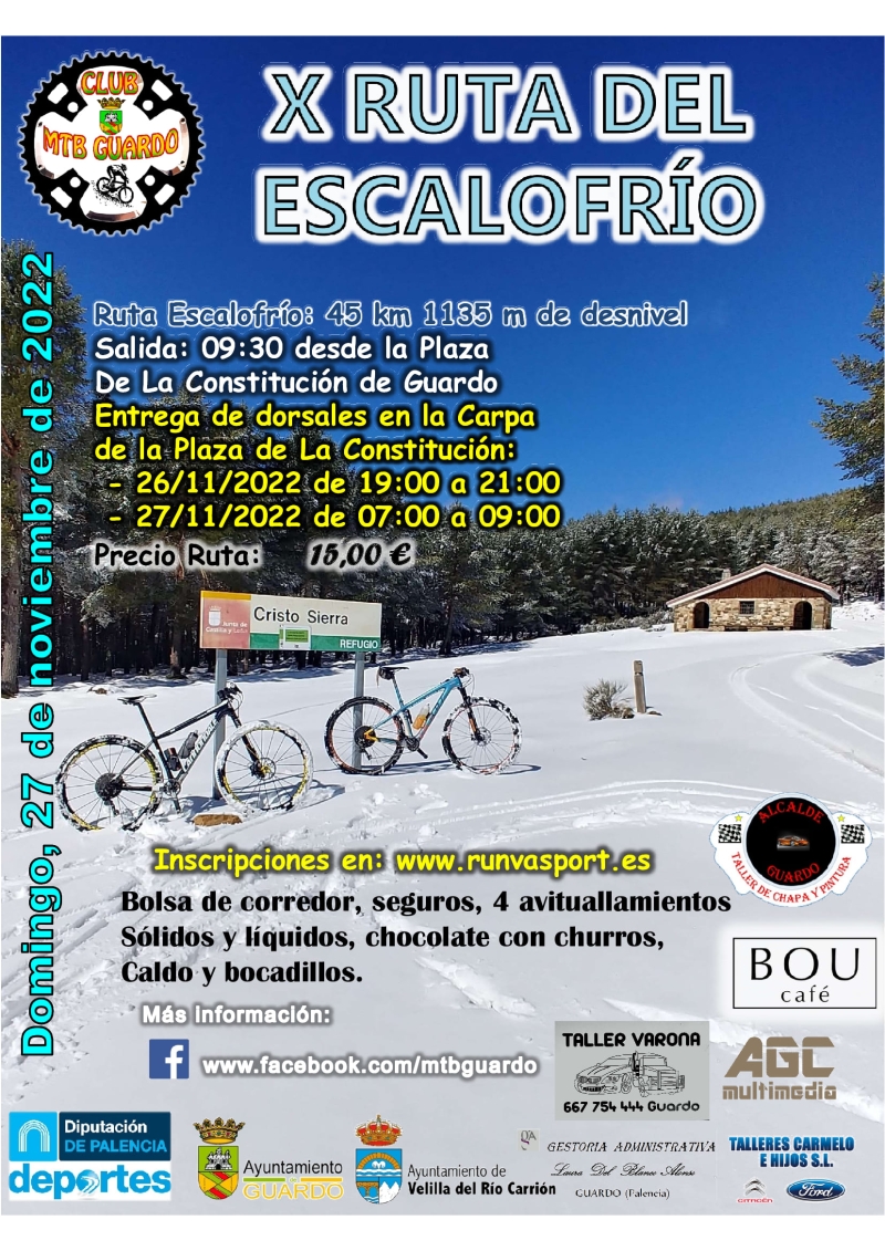 X RUTA DEL ESCALOFRÍO GUARDO - Inscrivez-vous