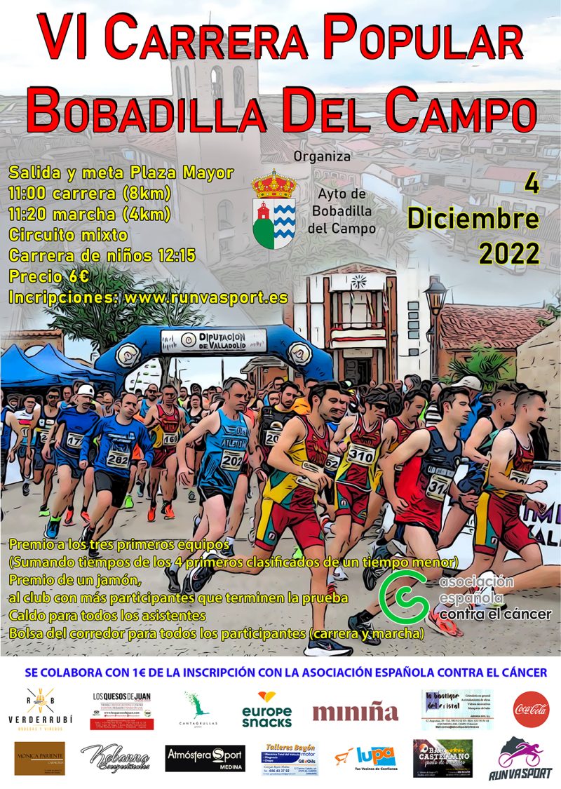 6ªCARRERA POPULAR BOBADILLA DEL CAMPO - Inscríbete