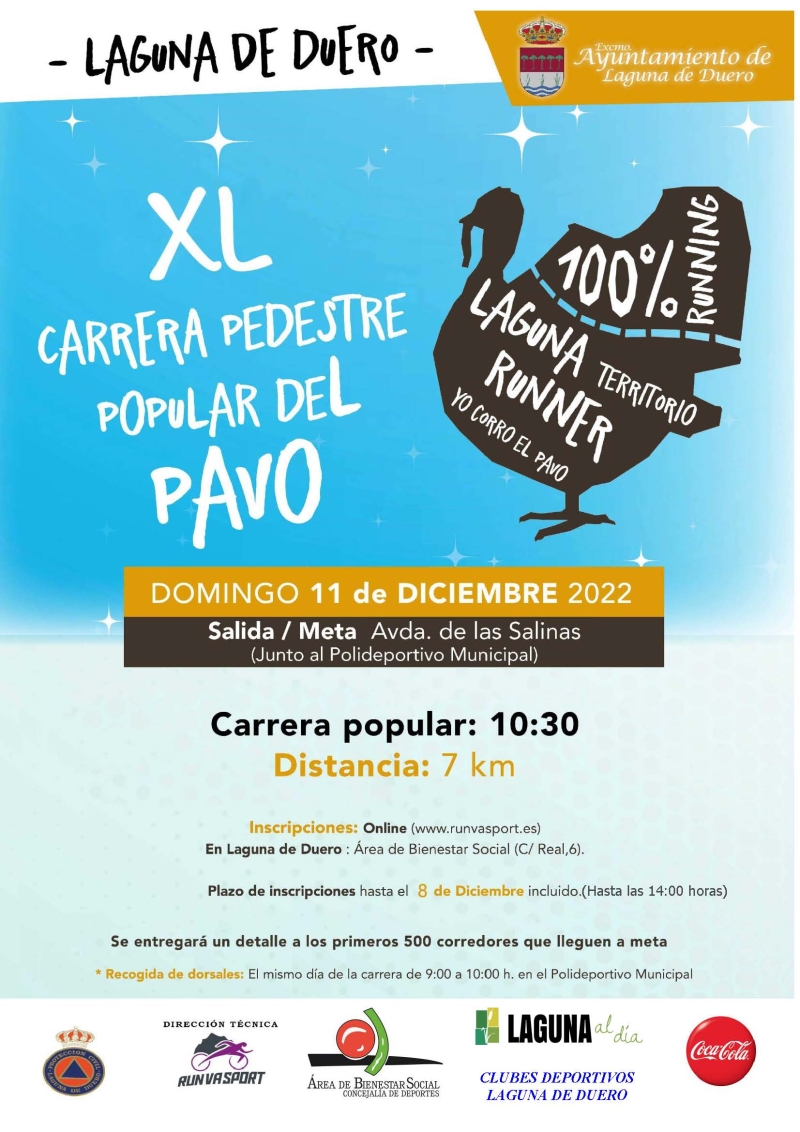 XL CARRERA PEDESTRE POPULAR DEL PAVO LAGUNA DE DUERO - Inscríbete