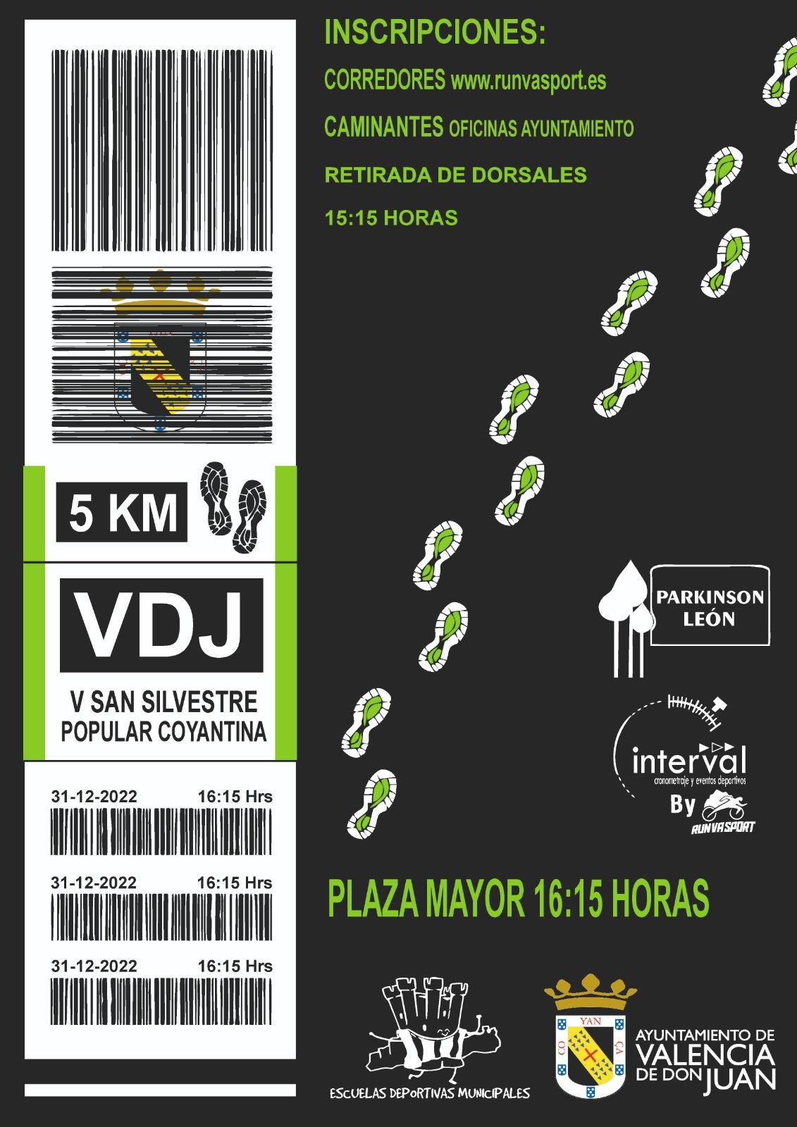 V SAN SILVESTRE POPULAR COYANTINA - Inscríbete