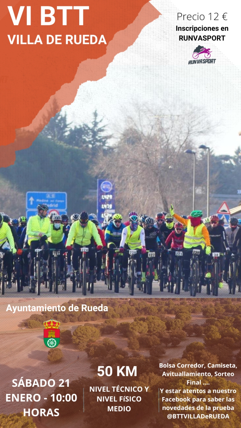 VI MARCHA BTT VILLA DE RUEDA - Inscríbete