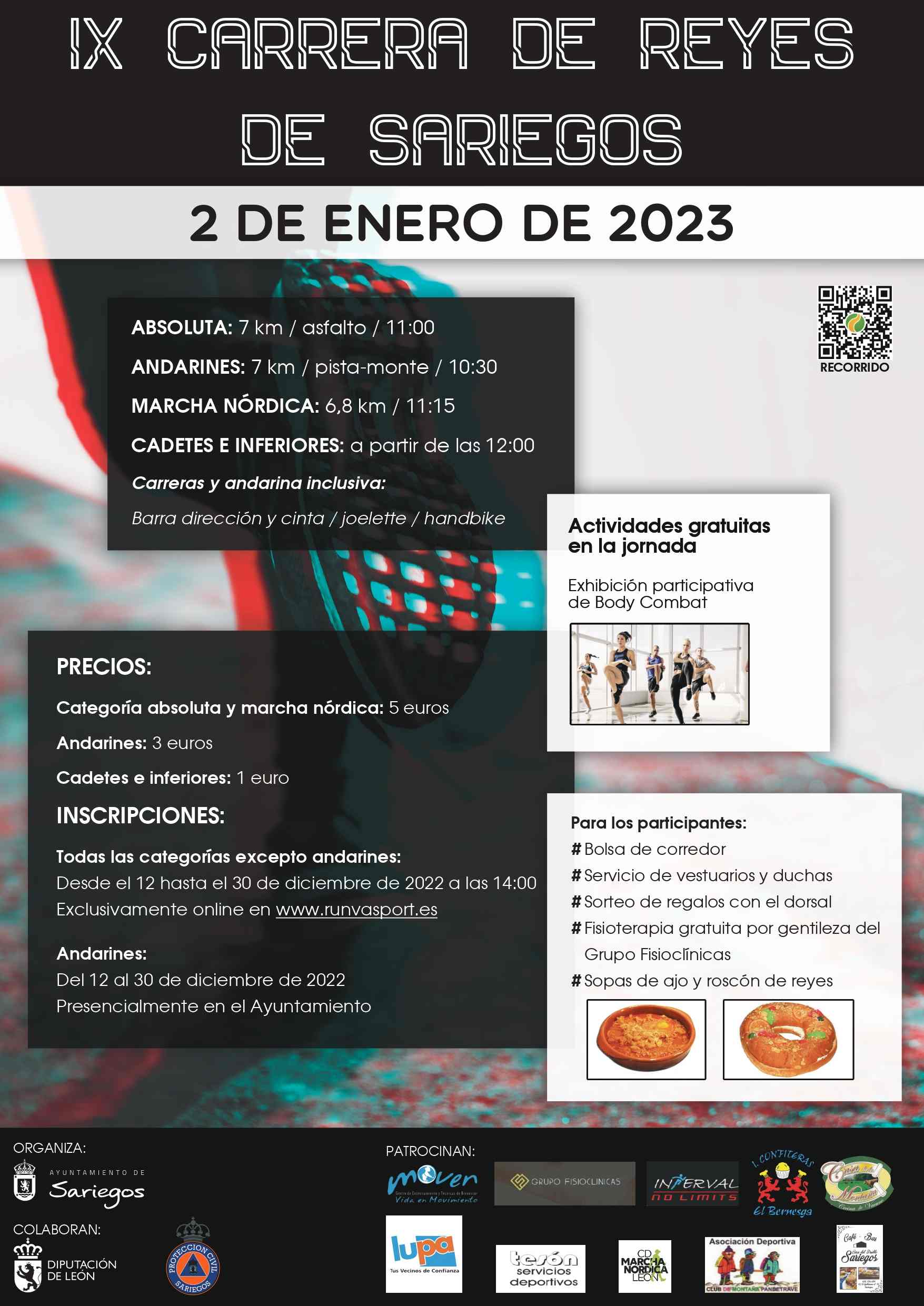 IX CARRERA DE REYES AYUNTAMIENTO DE SARIEGOS - Inscríbete