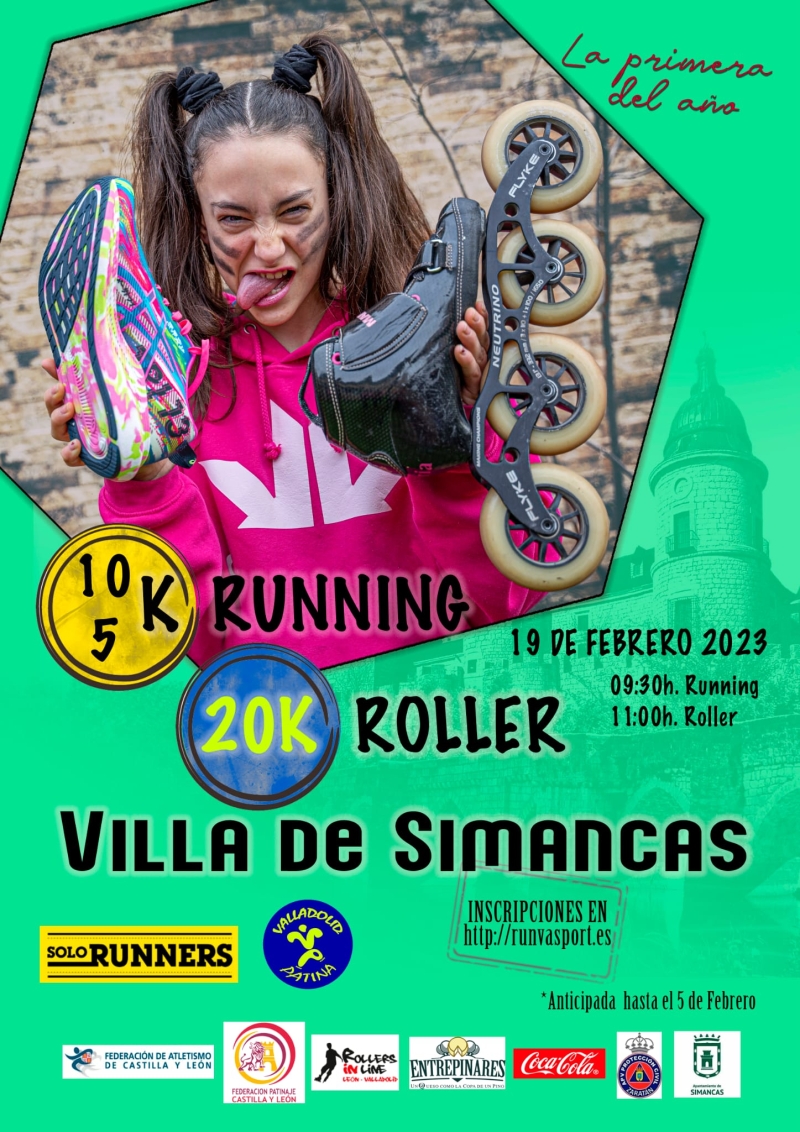 20 KM ROLLER RACE SIMANCAS 2023 - Inscríbete