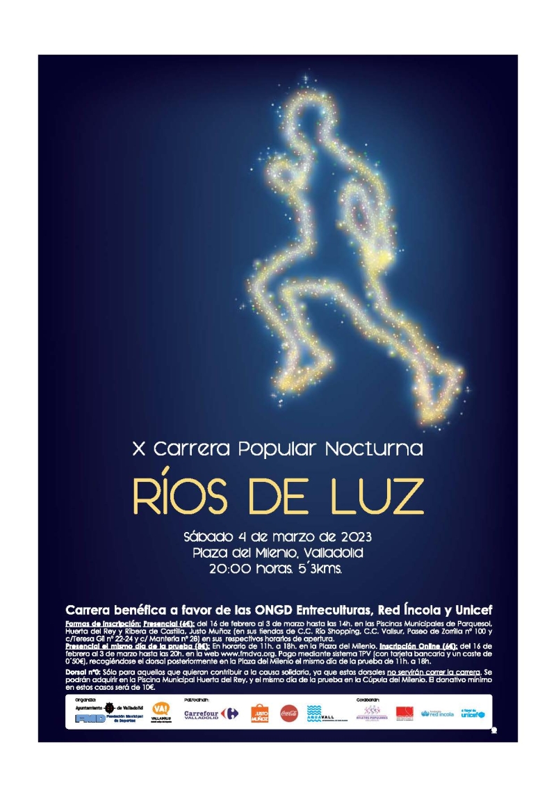 X CARRERA POPULAR NOCTURNA RIOS DE LUZ - Inscríbete