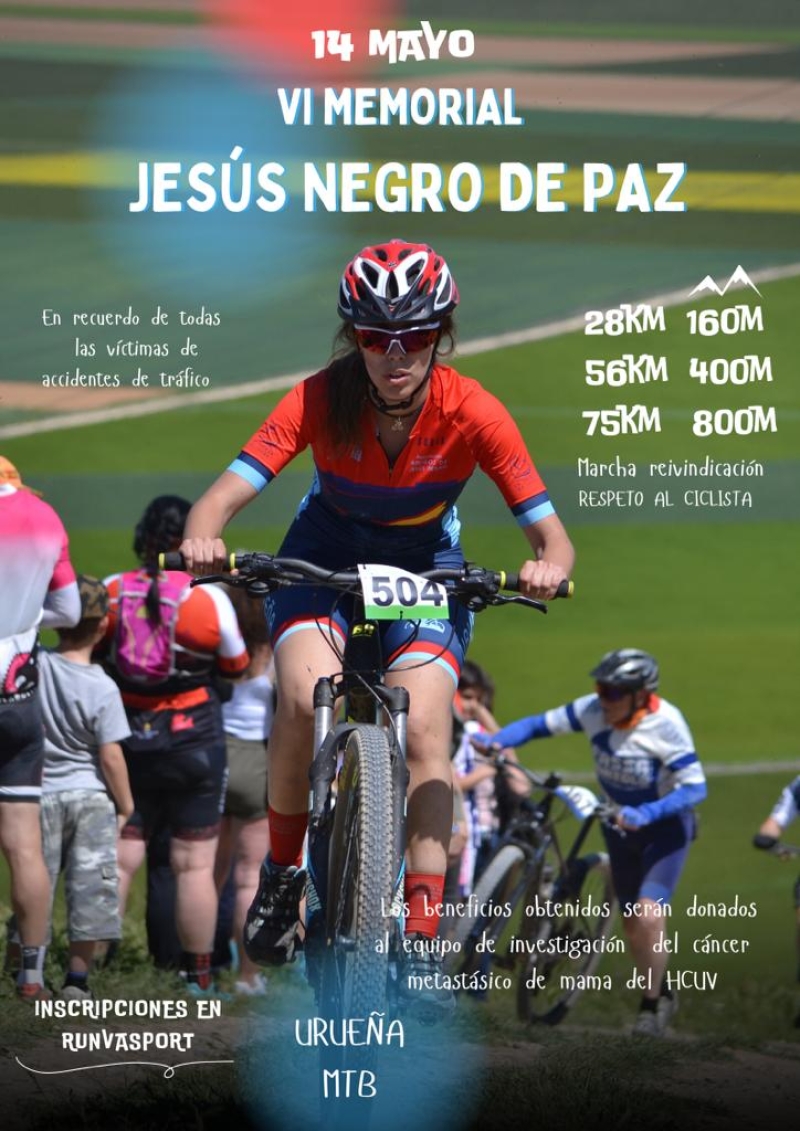 6ª MARCHA BTT MEMORIAL JESÚS NEGRO DE PAZ - Inscríbete