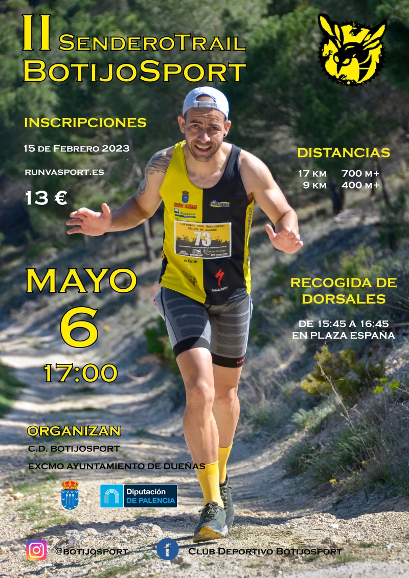 II SENDERO TRAIL BOTIJOSPORT DUEÑAS - Inscríbete