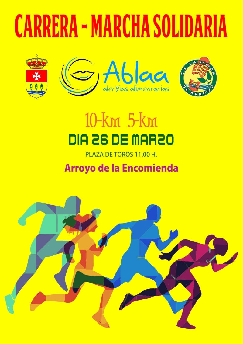 CARRERA MARCHA SOLIDARIA ABLAA ALERGIAS ALIMENTARIAS-ARROYO DE LA ENCOMIENDA - Inscríbete