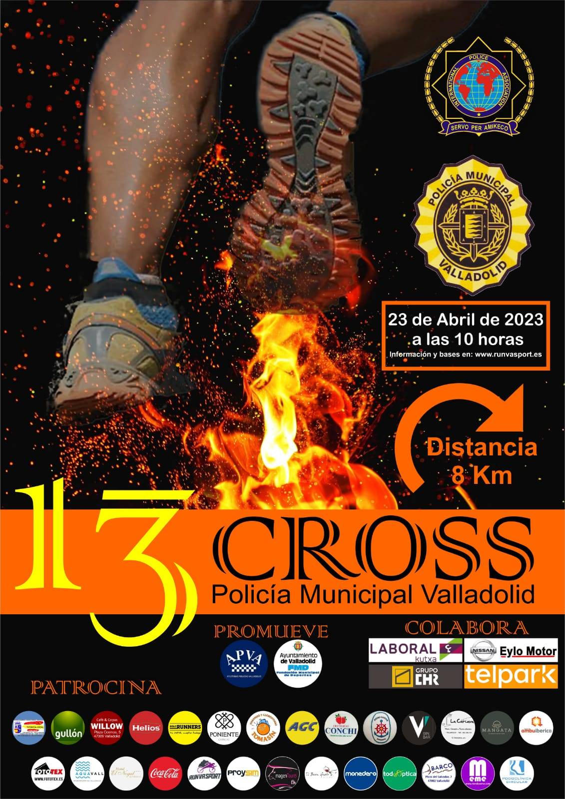 13ª CROSS DE LA POLICIA MUNICIPAL DE VALLADOLID-XIII TROFEO IPA - Inskriba zaitez