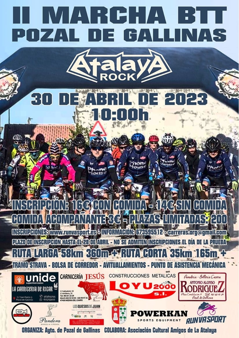 II MARCHA BTT ATALAYA ROCK - Inscríbete