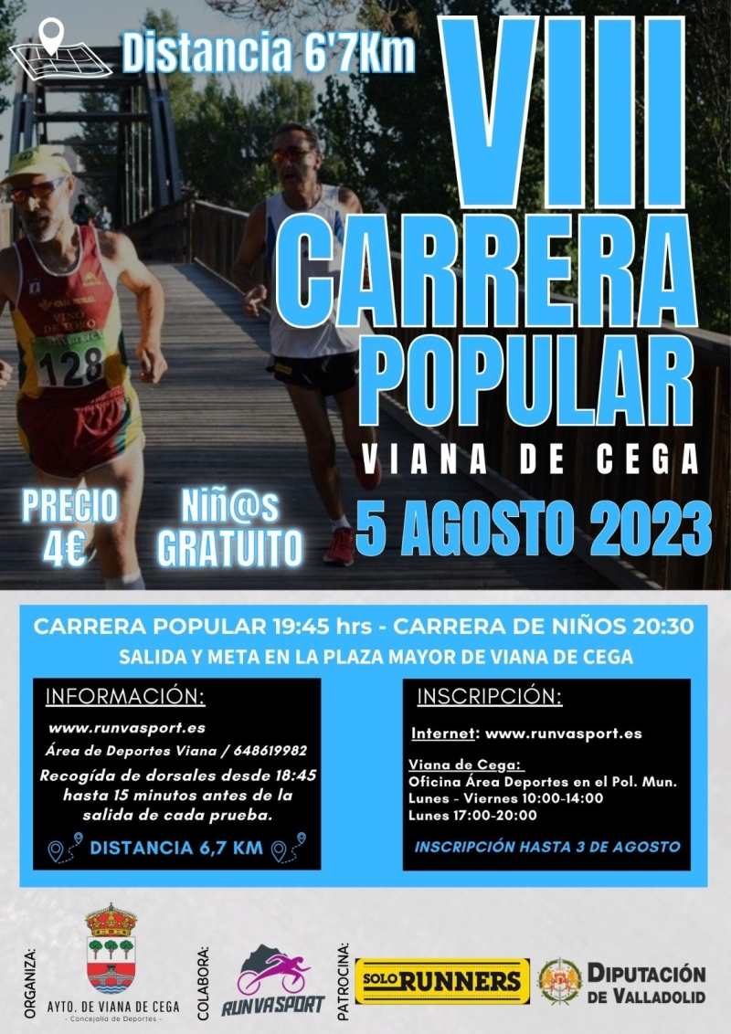 8ª CARRERA POPULAR VIANA DE CEGA - Inscriu-te