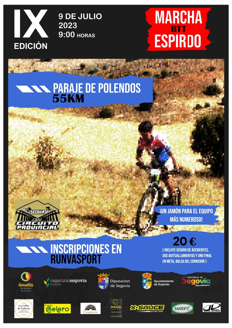 IX MARCHA BTT ESPIRDO 2023 PARAJE DE POLENDOS - Inscrivez-vous