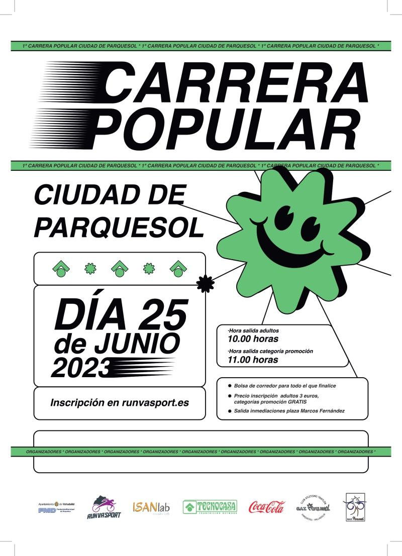 CARRERA POPULAR CIUDAD DE PARQUESOL - Inscríbete