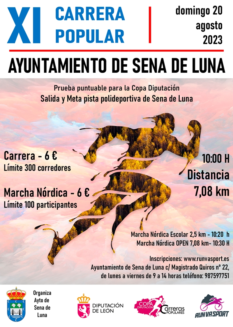 XI CARRERA POPULAR AYUNTAMIENTO DE SENA DE LUNA - Inscríbete