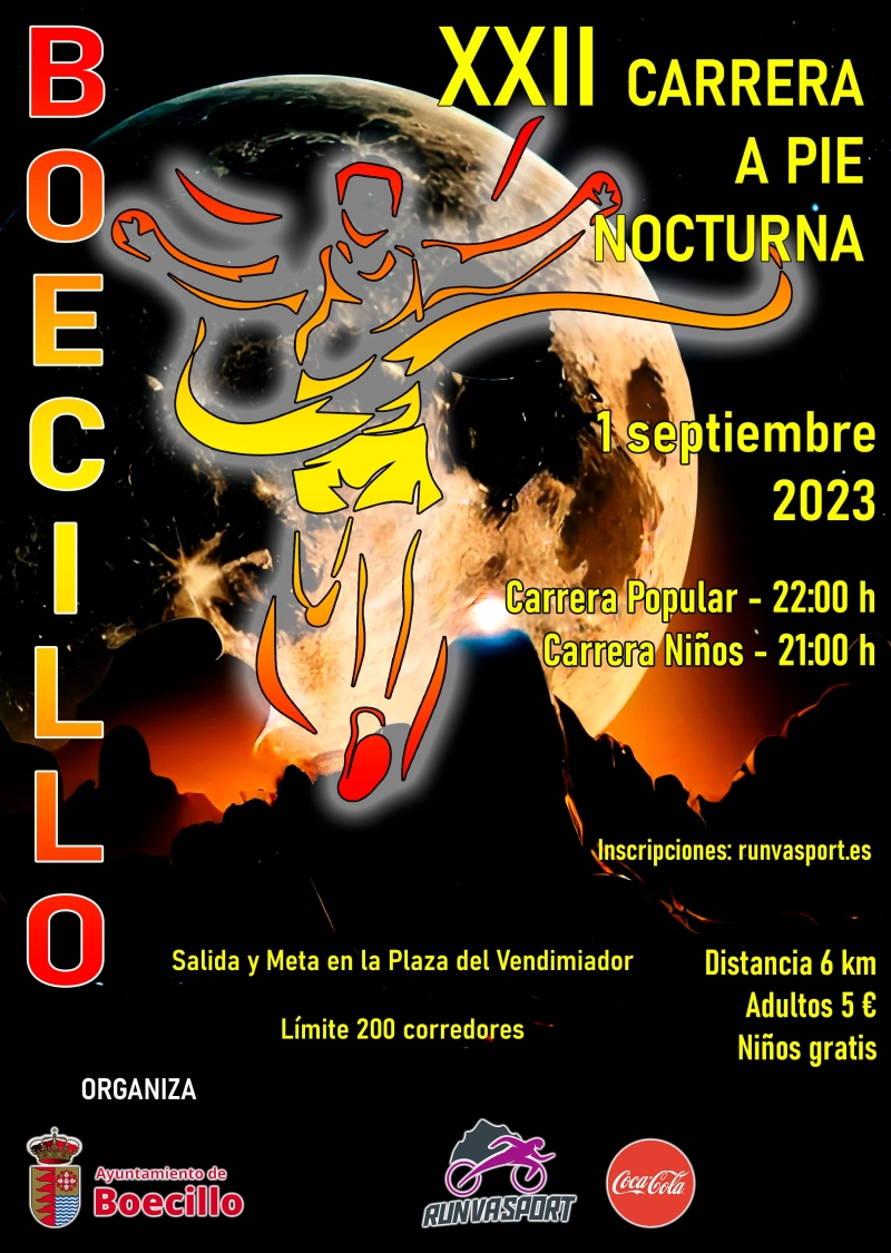 12ª CARRERA A PIE NOCTURNA BOECILLO - Inscríbete