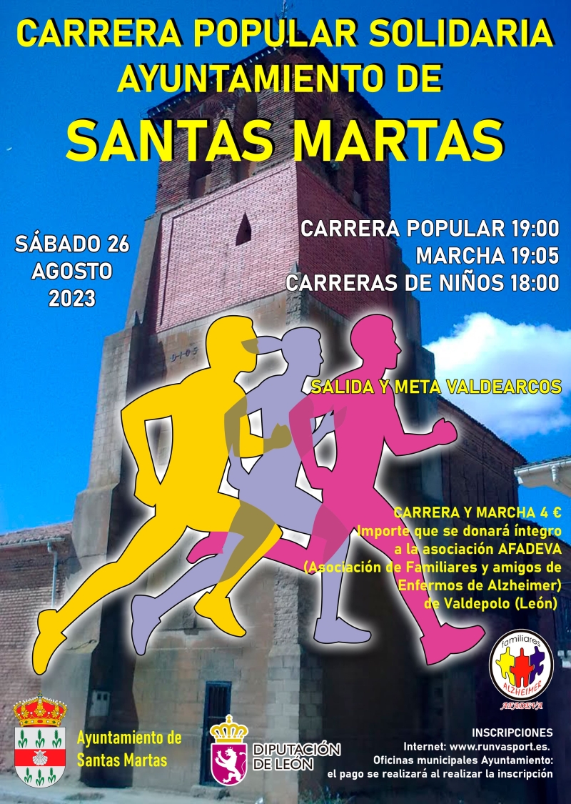 CARRERA POPULAR SOLIDARIA AYUNTAMIENTO DE SANTAS MARTAS - Inscríbete