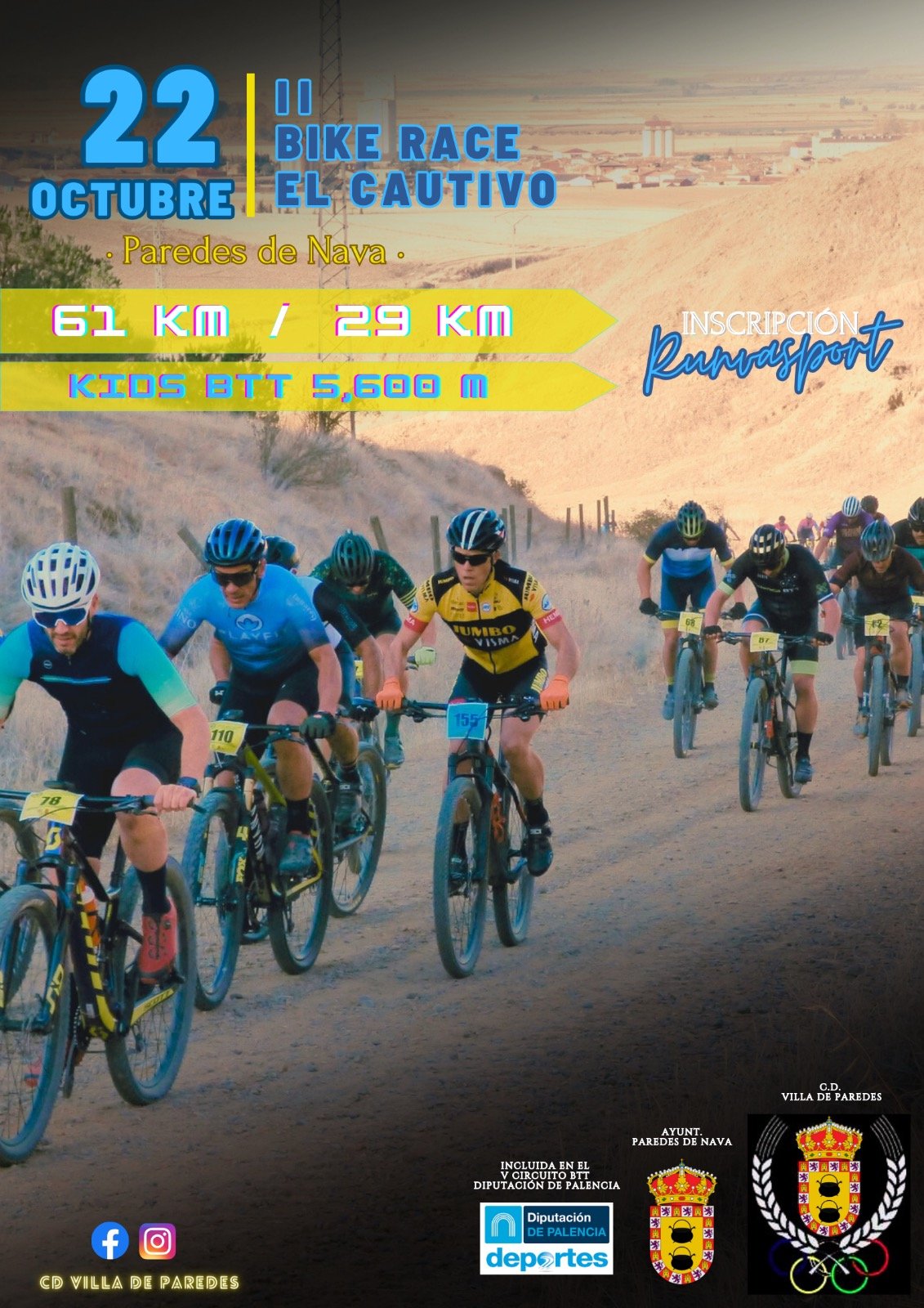 II BIKE RACE EL CAUTIVO - PAREDES DE NAVA - Inskriba zaitez