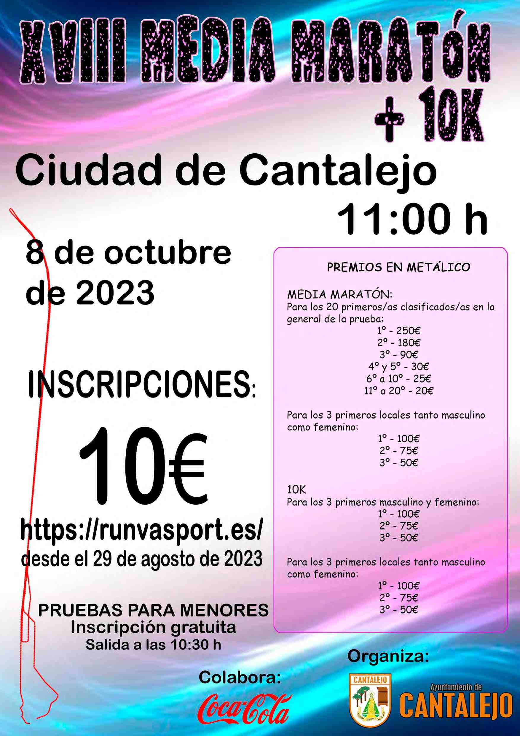 XVIII MEDIA MARATÓN Y 10 K CIUDAD DE CANTALEJO - Inscriu-te
