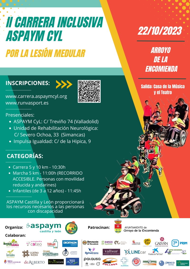 II CARRERA INCLUSIVA DE ASPAYM CYL POR LA LESIÓN MEDULAR - Inscríbete