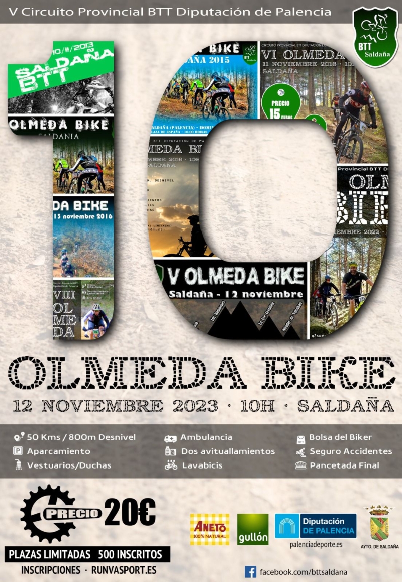 X OLMEDA BIKE SALDAÑA 2023 - Inscríbete